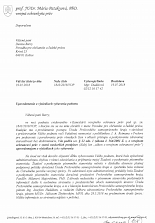 Notification from Ombudswoman to our complaint, in which we objected an inspection by the Prešov county council in the case of discrimination and segregation of Roma women in the prešov hospital
