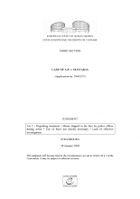 Judgment of the European Court of Human Rights in a case A.P. against Slovakia