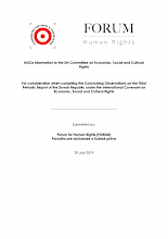 Alternatívna správa Výboru OSN pre hospodárske, sociálne a kultúrne práva o porušovaní práva mnohých Rómov a Rómiek na Slovensku na prístup k pitnej vode