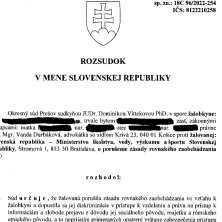 Judgment of the District Court in Prešov in the case of the digital divide and access to education